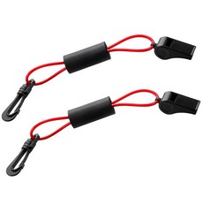 Seenelling 안전 보트 호루라기 해안 경비대 승인 플로트 보트 해양 캠핑 하이킹 사냥 낚시 생존 구조 신호 스키 액세서리용 호루라기 2개 (블랙 및 레드), 2, 블랙과 레드