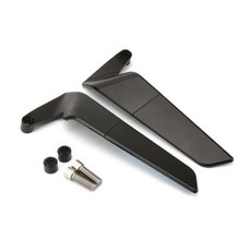 오토바이 사이드 미러 윈드 윙 리어뷰 반전, 1. Black