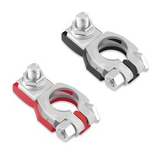 닛산 알티마 맥시마와 호환되는 자동차 배터리 터미널 2개 배터리 케이블 엔드용 구리 배터리 터미널 커넥터 네거티브 및 포지티브 배터리 터미널 OEM#243407F001 24