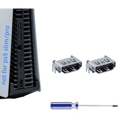 Mcbazel PS5용 HDMI 포트 교체 키트 드라이버 포함 플레이스테이션 5 콘솔 수리 수리신호 없음 문제 해결 커넥터 부품, Mcbazel PS5용 HDMI 포트 교체 키트 드라이