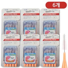 잭스 덴탈프로 치간칫솔 3단계 10p 1.0mm 6개, 10개입