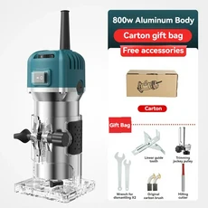 800W 조각기 전기 220V 목재 트리머 라우터 밀링 커터 그루빙 목공 도구 엣지 머신, [01] 220V EU Plug, 1개