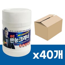 크리너(60매) 만능 물티슈 x1박스(40개) 컴퓨터 청소 가스레인지 다용도물noah, 1개