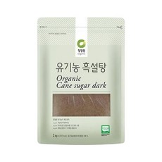 청정원 유기농 흑설탕 1kg 청 탕후루 제과제빵 수정과 약식 약과, 1개