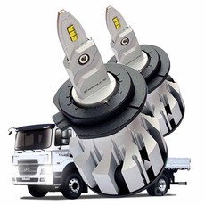 뉴파워트럭 합법인증 LED 전조등 24V 엑셀라이트 골드라벨 트럭 화물차 탑차 트레일러 윙바디 카고트럭 레스타 트라고 엑시언트 파비스 볼보 프리마 만트럭 스카니아 아록스 맥쎈 더쎈, 1세트, H7