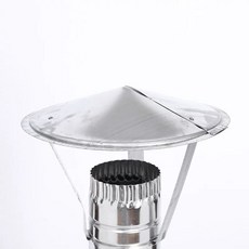 연통 벤츄레이터 모터 배기팬 캠핑 화목난로 굴뚝 굴뚝용, A. 비 모자