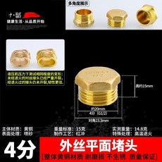 4分接頭內外絲內絲直接對絲三通 6分轉4分銅變徑四分水管水暖配件 新竹出貨, 1個, 4分外絲堵頭