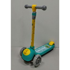 (滿額贈)滑板車 兒童車 學習車 滑步車 遊戲車 靜音輪 可剎車 卡哇伊 動物造型 動物造型 可折疊 #巧達兔嬰童用品, 1個, 綠色(恐龍)
