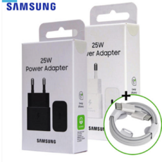 삼성 정품 갤럭시 S24 25W 초고속충전기 C타입 [ 케이블 포함 ] 블랙 검정, 화이트, 1개