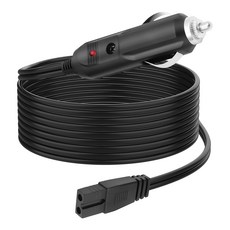 자동차 냉장고 냉동고용 메이리파 DC 전원 코드 케이블 12V24V 냉각기 쿨 박스 어댑터 연장 2핀 리드 플러그 와이어 2M6.56FT, MEIRIYFA DC 전원 코드 케이블 12V 24V