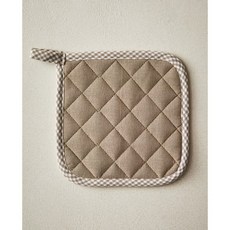 자라홈 브랜드관 코튼 냄비 받침 45283028737 424079, 20 x 20 x 2 cm, 토프 브라운