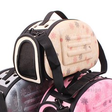 원디자인 애견 접이식케리어 베이지 반려동물가방