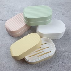 물빠짐 플라스틱 뚜껑 비누 케이스 비누곽 비누통 비누통케이스 비누받침 비누케이스, 화이트