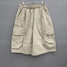 리복 나일론 카고 버뮤다 쇼츠 6부 팬츠 반바지 26SS (베이지)