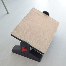 도소 2단발받침대 책상 발거치대 사무실 각도조절 2단 발받침 풋스툴 풋레스트, 발판-베이지