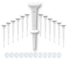 버디79-헤드가커서 진짜 티샷하기 쉬운 빅이지골프티 화이트(티12개+높이조절링12개), 12개, 화이트