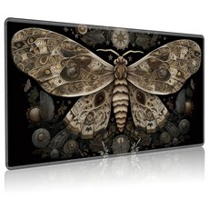 BREIDMKFM 매직 존이 있는 MTG용 플레이매트 61 x 35.6cm(24 14인치) MTG TCG용 게임 플레이 매트 트레이딩 카드 매트 데스크 스티치 가장자리 미끄, 나방, Regular