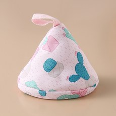 防燙鍋帽 隔熱鍋蓋套 鍋蓋帽 加厚防燙布夾 鍋把套 三角鍋帽, 1個, 05粉色仙人掌