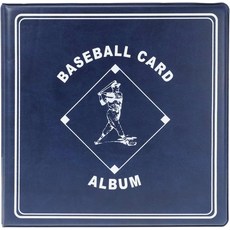 BCW 90개의 야구 카드에 사용할 수 있는 고급 내구성 바인더 - 블루 | 내구성이 뛰어난 D-링 내구성 클래식 디스플레이 수집기 보관 및 카드 보호에 이상적임, Single