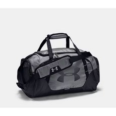 [언더아머_스포츠] 운동가방 언디나이어블 3.0 스몰 더플백 축구 농구 헬스 스포츠 가방 생활방수 TM1300214 그레이 (49*26*23)