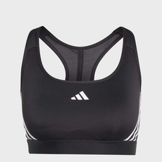 [AK플라자] [아디다스] 트레인 미디엄 서포트 3-스트라이프 브라 (IQ3351)