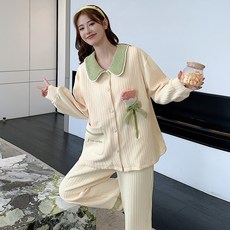 추동 에어코튼 산후조리 항기모 임산부 잠옷 추동 산후 수유