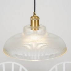 글로리아 1등 유리 펜던트 조명 빈티지 식탁등 주방 조명 갓등, 램프 미포함