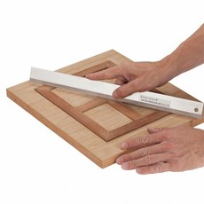 MATSUI 不鏽鋼裁切尺, 詳見包裝, 精度尺(有凹槽-適用於手鉋) 40cm