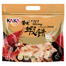 KAKA 醬燒蝦餅120g 辣味 - 酥脆鮮香，聚會休閒必備零食, 120g, 1個