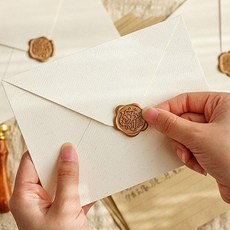 라이즈올3 실링왁스봉인스티커 씰도장 실링왁스왁스, 7실링스티커-골드로즈