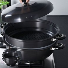 유진토스코 찜기 경질 2단 38cm 주방도구 찜기냄비, 상세페이지 기재