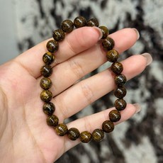 天銅鈦手珠 8mm 手圍17 閃耀光澤 水晶手鍊 助運避邪, 1個