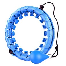 세인C 훌라후프 리본 돌려보게 (24피스) 운동기구 실내, 블루, 블루, 1개