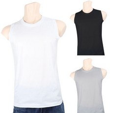 [이너스유]남성 후렌치 나시 3P 머슬 면 국산 남자 민소매 헬스