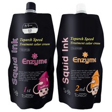 토파 5분 스퀴드 헤어컬러 오징어먹물 오징어염색약 새치염색, 블랙, 1개