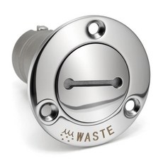 인치인치 해양 데크 필러 키 보트 하드웨어 물 폐수 디젤 가스 캡, 1. 1.5inch-waste, 1개