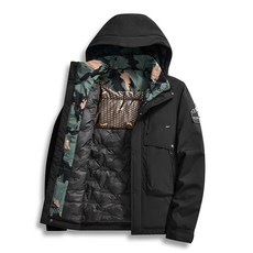 戶外情侶款防水防風登山棉襖夾克 男女雙層保暖短款棉服外套