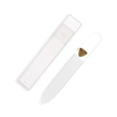 체코 유리로 만든 손톱 파일·솔질 1본 2역 파일샤인으로 손톱을 반짝반짝하게 보헤미안 유리 사용 물세척 가능 90mm 셀프 네일 남성 아이들의 손톱 관리에도