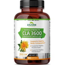 공액 리놀레산 CLA 3600mg 180정 프로틴 칼슘 콜레우스 초고함량 미국산, 1개