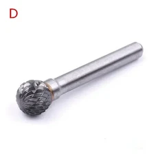 1pc 1/4 6mm 생크 12mm 직경 텅스텐 카바이드 파일 더블 컷 버 8mm 32mm 블레이드 길이 로타리 도구, 02 D