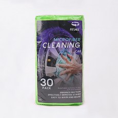 吸水超細纖維抹布 30入組, 綠色 12條裝30*30cm, 1個, 1個