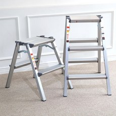 SEDA 사다리(전체광폭) SD3-2 다용도 다목적 가정용 안전사다리 마트사다리 2단 570mm, 1개