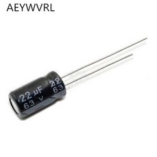 전해 캐패시터 63V22UF 22uf 63v 6x12mm 200PCs, 12392069 콘덴서 마이크 200개 63V 22UF