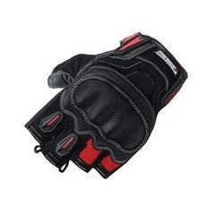 라프앤로드 ROUGH&ROAD 바이크용 프로텍션 하프 핑거그 로브 레드 ：XL RR8362RD5