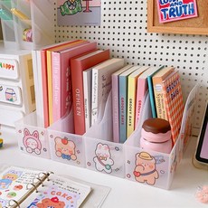 그로우그로우 서류 사물함 정리함 파일박스 파일꽂이 다용도 정리박스, 4개