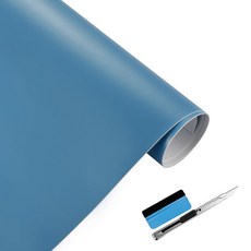 LZLRUN Car MAT 매트te VINYL 비닐 WRAP 랩 Adhesive Film Air Release Decal Sheet (LIGHT 라이트 BLUE 블루 1ft, LZLRUN Car MAT 매트te VINYL 비닐 W