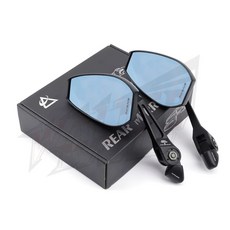 오토바이 광각 백미러 시야 360도 블랙 슈퍼 큰 거울, 1개