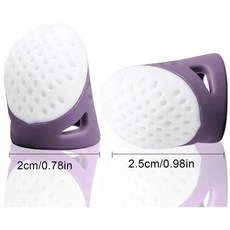 실리콘 손가락 보호대 통풍이 잘되는 속이 보호 슬리브 공예 바느질용, 1개, 1. Purple 1pcs, A. L