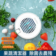 果蔬淨化器果蔬清洗機淨化機便攜式食材清洗器殺菌除農殘洗菜機, 白色