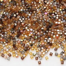 100Pcs 3mm면 처리 된 사각형 유리 구슬 보석에 대 한 녹색 크리스탈 큐브 DIY 목걸이 팔찌 의류 액세서리 만들기, 08Ka